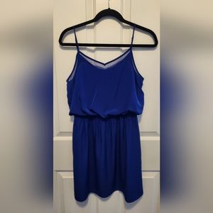 Express spaghetti strap 100% polyester mini dress